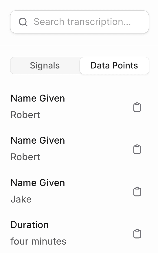 Data Points